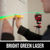 Self-Leveling 360 Degree Green Cross Line Laser with Tripod
