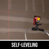 Self-leveling Red Cross Line Laser
