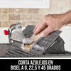 Sierra para cortar baldosa en húmedo de 7 pulgadas con sistema Hydro Lock