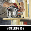 Scie circulaire filaire avec laser de 15 A, 7-1/4 po