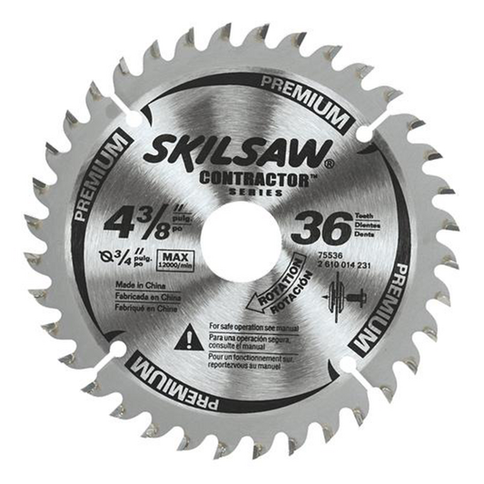 4-3/8 In. 36-Tooth Carbide Tipped Laminate Flooring Blade