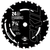 7-1/4 In. 24-Tooth Carbide Framing Blade