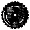 7-1/4 In. 24-Tooth Carbide Framing Blade 10-pack