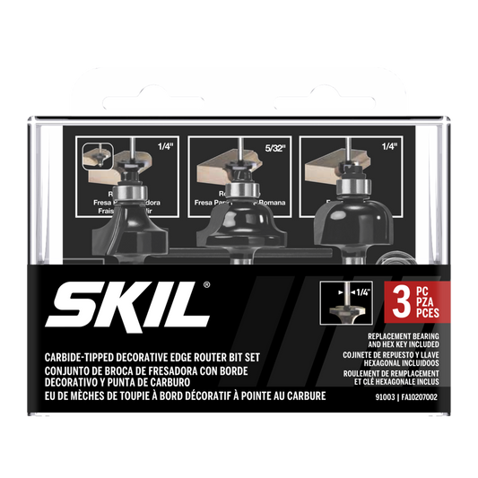 3-Piece Carbide Decorative Edge Set