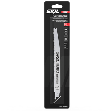 The UGLY 8 In. 6/12 TPI All-Purpose Reciprocating Saw Blade, 5-Pack