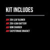 20V 420 CFM Leaf Blower Kit