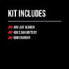 40V 460 CFM Leaf Blower Kit