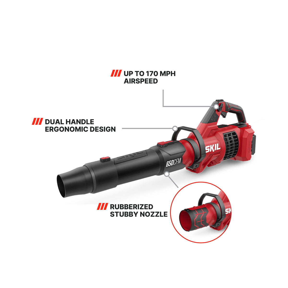 The SKIL 40V 650 CFM Blower