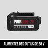 Pile au lithium de 20 V, 4,0 Ah