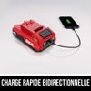Kit de démarrage avec chargeur et deux piles USB-C de 2,0 Ah, 12 V