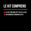 Kit de démarrage comprenant une pile et un chargeur de 20 V