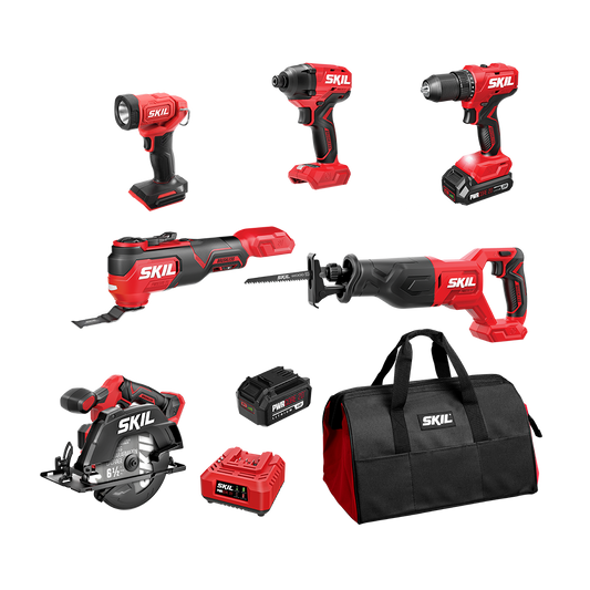 Brushless 20V 6-Tool Combo Kit