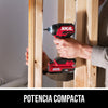 Kit de taladro atornillador y atornillador de impacto compactos de 20 V sin escobillas