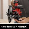Scie circulaire sans balais de 20 V, 7-1/4 po