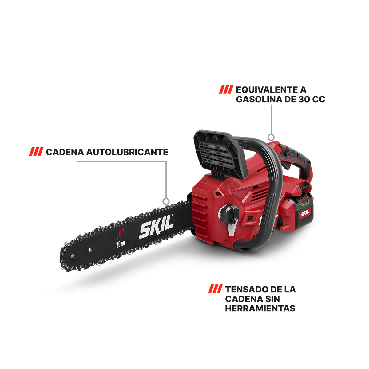 KIT DE MOTOSIERRA DE 14 PULGADAS DE 40 V