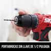 Kit de taladro atornillador de 1/2 pulgada de 20 V sin escobillas