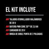 Kit de taladro atornillador de 1/2 pulgada de 20 V sin escobillas