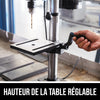 Perceuse à colonne de table de 6,2 A, 10 po