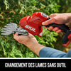 Outil de cisaillement et de taille de 20 V sans balais 2-en-1 de 20 V