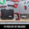 Brushless 20V Hammer Drill Kit, with 75-Pc. Drill & Drive Bit Set with Interlocking Case