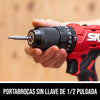 Kit de taladro de percusión compacto de 1/2 pulgada de 20 V sin escobillas