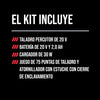 Kit de taladro de percusión compacto de 1/2 pulgada de 20 V sin escobillas