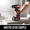 Perceuse à percussion compacte sans balais 20 V 1/2 po
