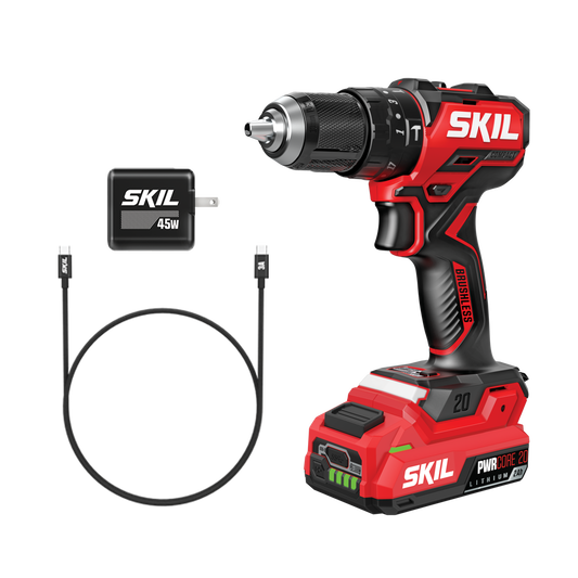 Brushless 20V 1/2 In. Compact Hammer Drill Kit