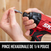 Kit de visseuse à percussion hex. sans balais de 20 V, 1/4 po