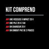 Kit de visseuse à percussion hex. sans balais de 20 V, 1/4 po