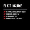 Kit de atornillador de impacto hexagonal de 1/4 de pulgada de 20 V sin escobillas