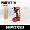 20V Brushless 1/4 IN. Compact Hex Impact Driver USB-C Kit