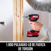 Atornillador de impacto hexagonal compacto de 1/4 de pulgada de 20 V sin escobillas