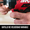 Atornillador de impacto hexagonal compacto de 1/4 de pulgada de 20 V sin escobillas