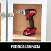 Atornillador de impacto compacto de 1/4 de pulgada de 12 V sin escobillas