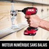 Visseuse à percussion hexagonale sans balais de 12 V, 1/4 po