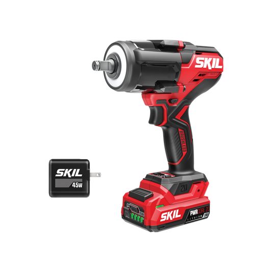 20V Brushless 1/2 In. Mid-Torque Impact Wrench Kit