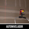 Láser autonivelador de líneas en cruz rojas