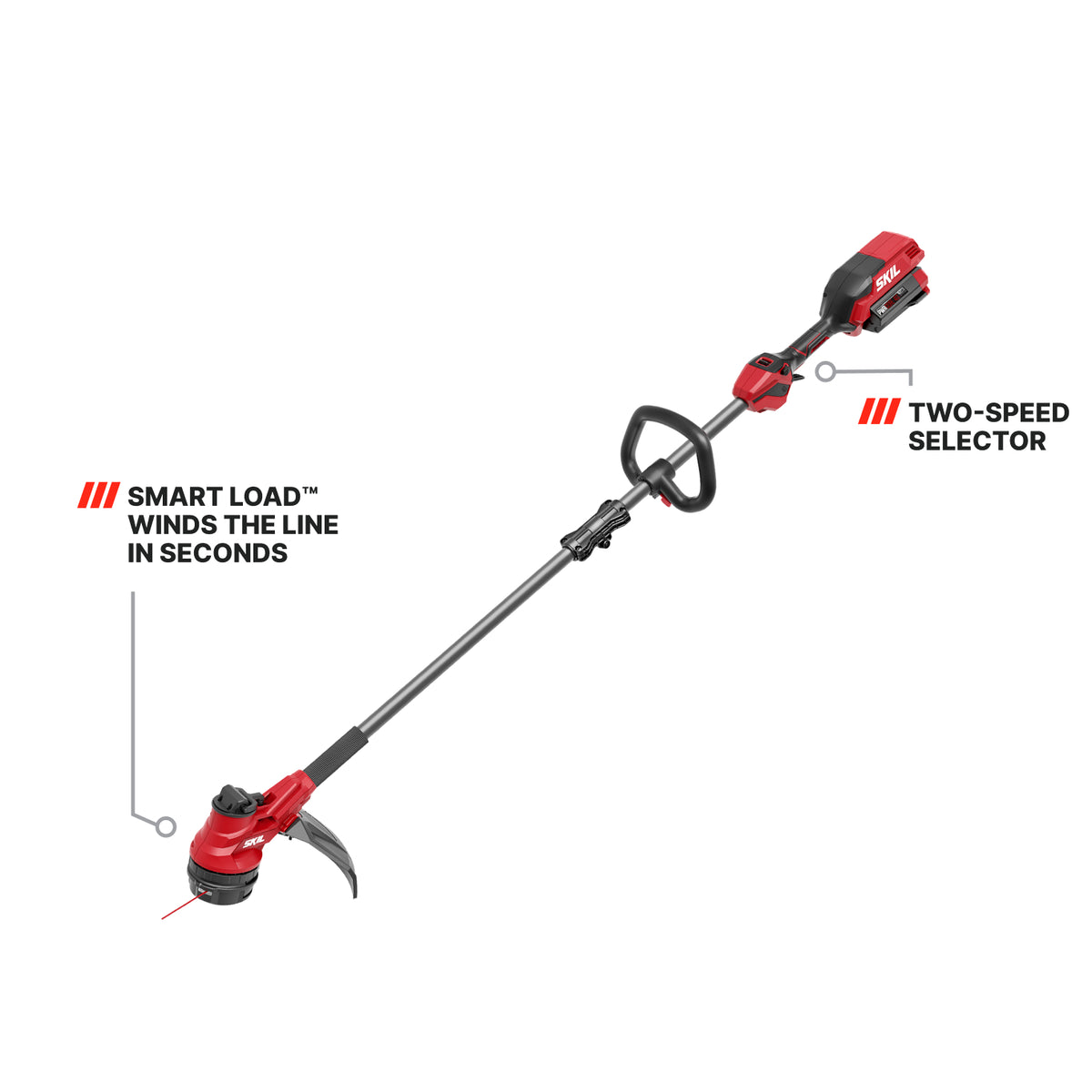 The SKIL 40V Brushless 15 In. String Trimmer with Smart Load™