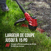 Kit de taille-bordure sans balais de 40 V, 15 po (pile de 2,0 Ah)