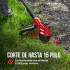 Kit de orilladora de hilo de 15 pulgadas de 40 V sin escobillas (batería de 2,0 Ah)