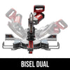 Sierra ingletadora deslizante de bisel dual de 10 pulgadas