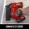 Kit de clouage de finition sans balais de 20 V, 18 Ga