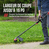 Kit d’attachement de taille-bordure avec bloc moteur de 40 V, 16 po (pile de 4,0 Ah)