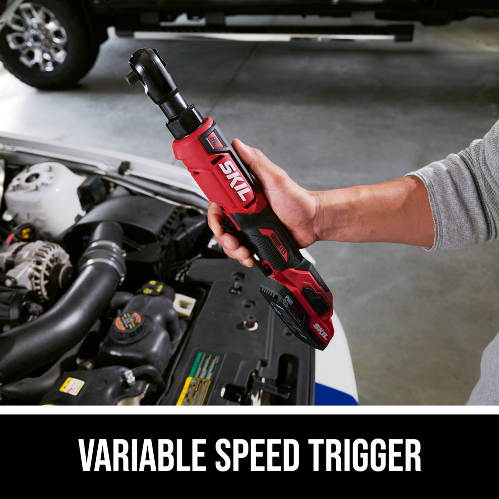 PWR CORE 12™ Brushless 12V 3/8 In. Ratchet Wrench Kit | SKIL (RW5763A-11)