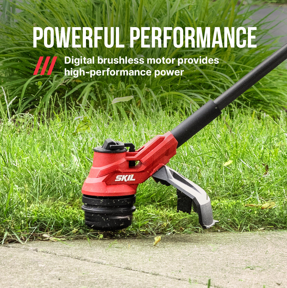 40V Brushless 15 In. String Trimmer Kit (2.0Ah Battery) | SKIL (LT4832C)
