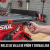 Sierra de mesa compacta de 8-1/4 pulgadas de 15 A y base de soporte plegable
