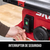 Sierra de mesa compacta de 8-1/4 pulgadas de 15 A y base de soporte plegable