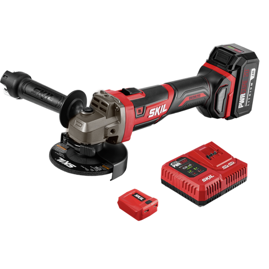 Amoladora angular de 4-1/2 pulgadas de 20 V sin escobillas