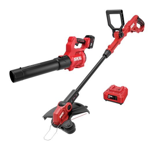 20V 12 In. String Trimmer and 420 CFM Leaf Blower Combo Kit